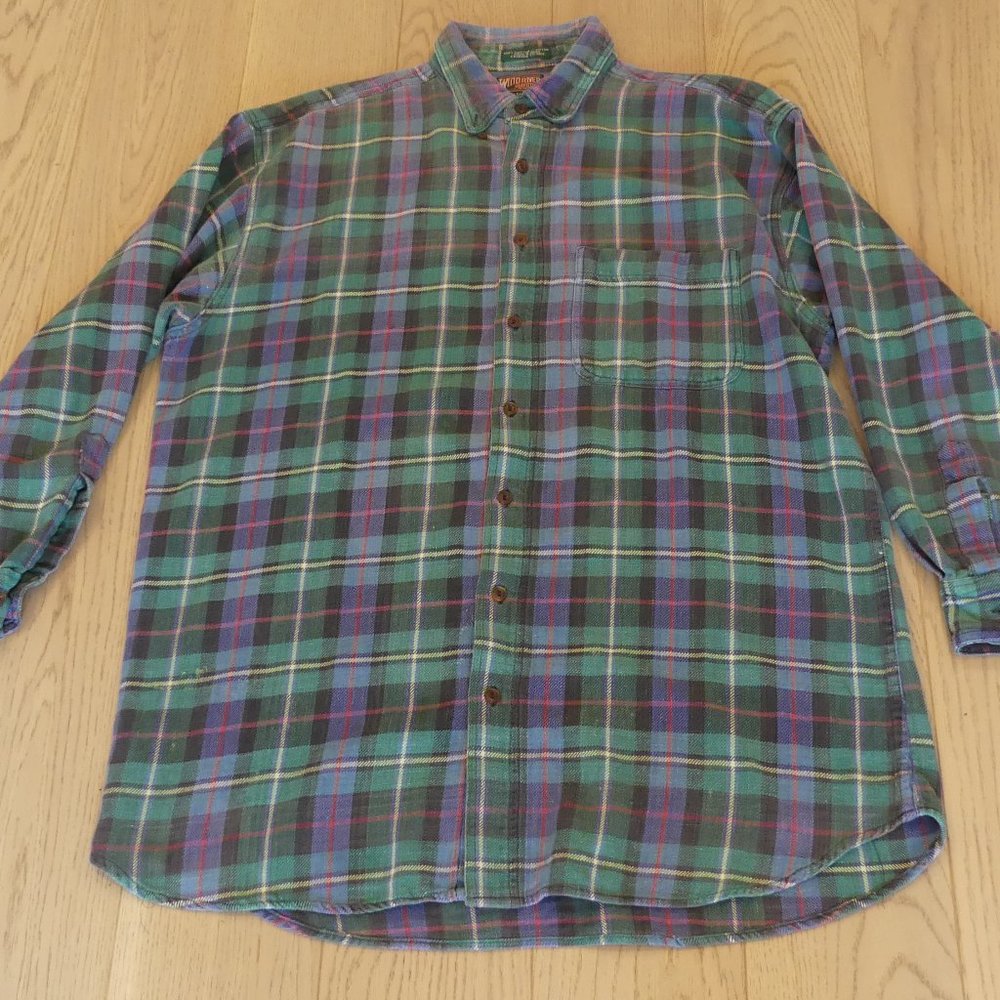 Windriver Outfitting Vintage Plaid Large Button Down Shirt